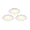 Castorama 3 Spots à Encastrer LED Intégrée Colours Karluk Ø8cm 2700K 4000K -Castorama 3 spots a encastrer led integree colours karluk 8cm 2700k 4000k3663602460701 21c