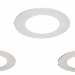 Castorama 3 Spots Encastrable LED Intégrée Maia 210lm 2,8W IP20 Ø8,5cm Colours Blanc