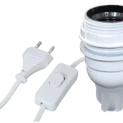 Castorama Adaptateur Bouteille Tibelec E27 60W 4Z 250V Plastique Blanc