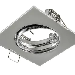 Castorama Anneau Carré Pour Spot à Encastrer LED Colours Ares Métal Chromé Mat Ø8,5 Cm