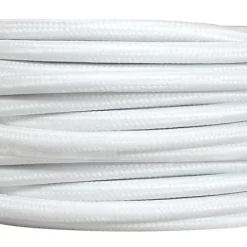 Castorama Câble D’alimentation électrique Rond En Tissu Blanc Tibelec 3m