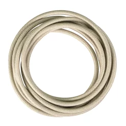 Castorama Câble D’alimentation électrique Rond En Tissu Lin Tibelec 3m