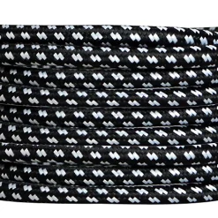 Castorama Câble Tissu 3m Noir Et Blanc Tibelec