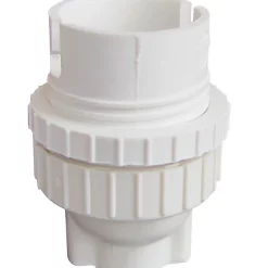 Castorama Douille B22 + Bague Tibelec Plastique Blanc