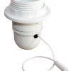 Castorama Douille E27 + Bague + Interrupteur à Tirette Tibelec Blanc -Castorama douille e27 bague interrupteur a tirette tibelec blanc3233550823011 03c