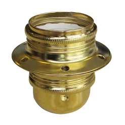 Castorama Douille E27 + Bague Tibelec Acier Laiton