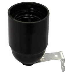 Castorama Douille E27 + équerre Tibelec Plastique Noir