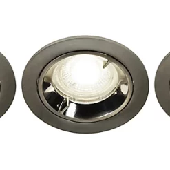 Castorama Lot 3 Spots à Encastrer Caius LED GU5.3 Ø8,5cm IP65 345lm 35W 5.2W GoodHome Blanc Neutre