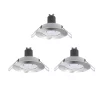 Castorama Lot 3 Spots à Encastrer LED GU10 Ø8,5cm IP20 230lm 35W 3W Blanc Chaud Argent -Castorama lot 3 spots a encastrer led gu10 8 5cm ip20 230lm 35w 3w blanc chaud argent5059340097534 10c