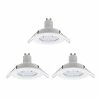 Castorama Lot 3 Spots à Encastrer LED GU10 Ø8,5cm IP20 230lm 35W 3W Blanc Chaud -Castorama lot 3 spots a encastrer led gu10 8 5cm ip20 230lm 35w 3w blanc chaud5059340097510 10c