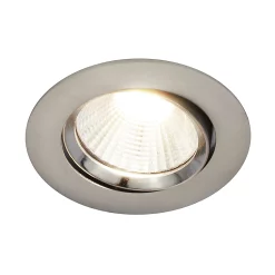 Castorama Lot 3 Spots Encastrable LED Intégrée Dorado Dimmable Ø8,5cm 380lm IP20 Blanc Chaud Nordlux Chrome