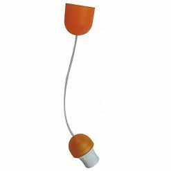 Castorama Monture En Plastique Orange Translucide E27