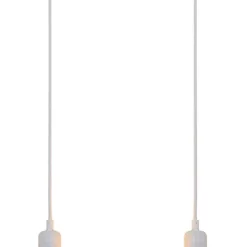 Castorama Monture Nelson 2 Ampoules E27 Blanc