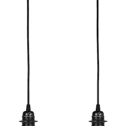 Castorama Monture Nelson 2 Ampoules E27 Noir