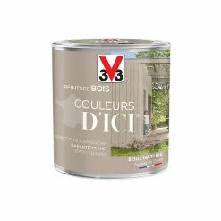 Castorama Peinture Bois Couleurs D'ici Beige Nature Velours V33 0,5L