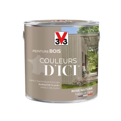 Castorama Peinture Bois Couleurs D'ici Beige Nature Velours V33 2L