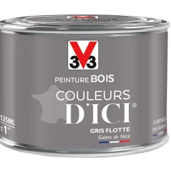 Castorama Peinture Bois Couleurs D'ici Gris Flotté Velours V33 0,125L