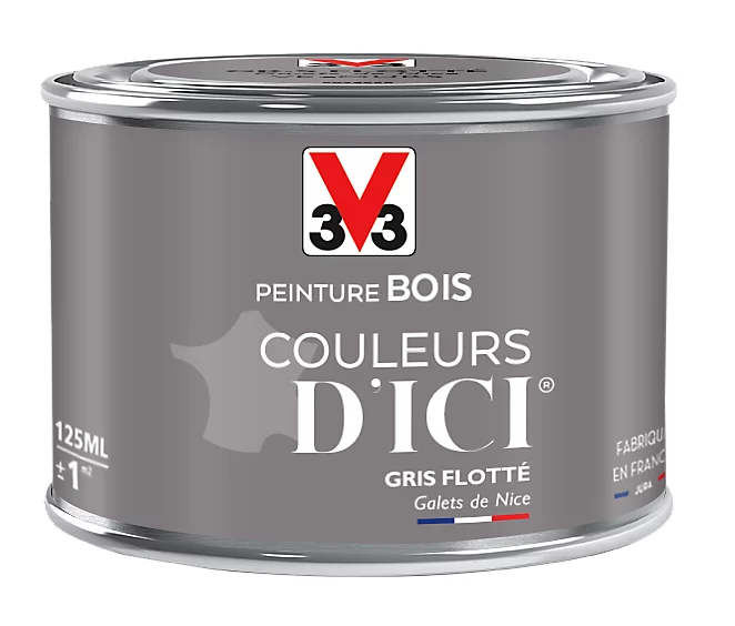 Castorama Peinture Bois Couleurs D'ici Gris Flotté Velours V33 0,125L 3 Castorama Peinture Bois Couleurs D'ici Gris Flotté Velours V33 0,125L