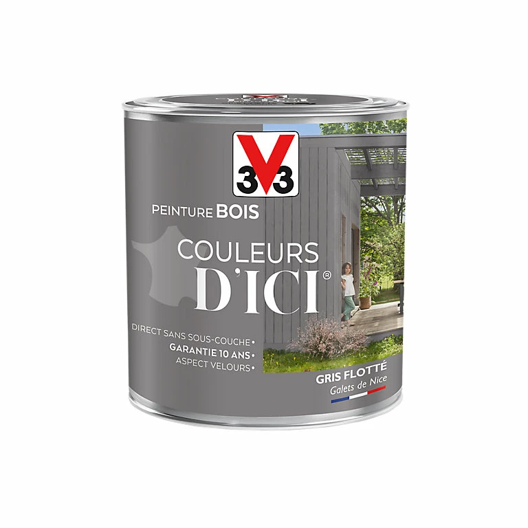 Castorama Peinture Bois Couleurs D'ici Gris Flotté Velours V33 0,5L 3 Castorama Peinture Bois Couleurs D'ici Gris Flotté Velours V33 0,5L