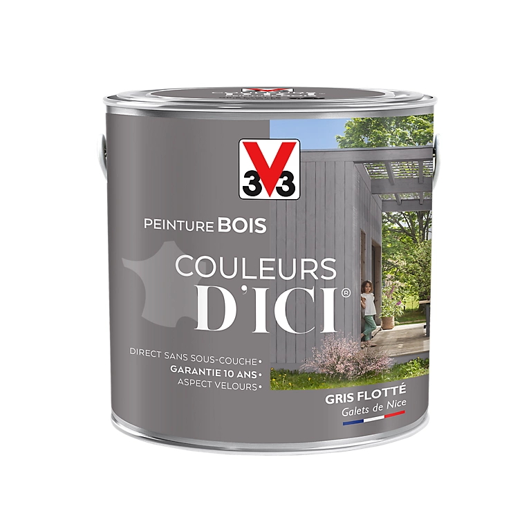 Castorama Peinture Bois Couleurs D'ici Gris Flotté Velours V33 2L 3 Castorama Peinture Bois Couleurs D'ici Gris Flotté Velours V33 2L