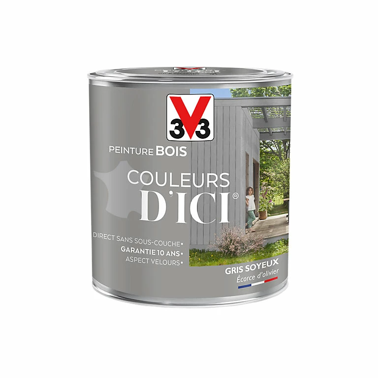 Castorama Peinture Bois Couleurs D'ici Gris Soyeux Velours V33 0,5L 3 Castorama Peinture Bois Couleurs D'ici Gris Soyeux Velours V33 0,5L