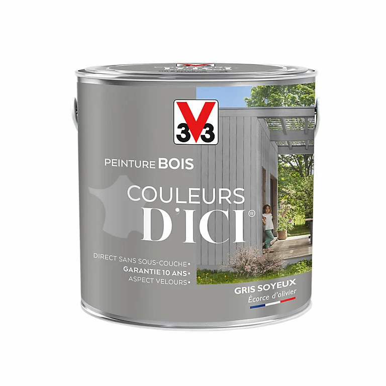 Castorama Peinture Bois Couleurs D'ici Gris Soyeux Velours V33 2L 3 Castorama Peinture Bois Couleurs D'ici Gris Soyeux Velours V33 2L
