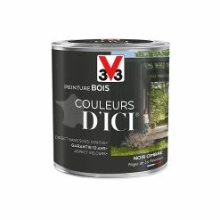 Castorama Peinture Bois Couleurs D'ici Noir Ombré Velours V33 0,5L