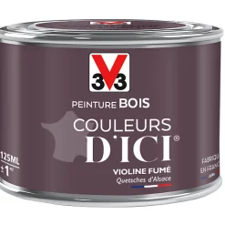 Castorama Peinture Bois Couleurs D'ici Violine Fumé Velours V33 0,125L