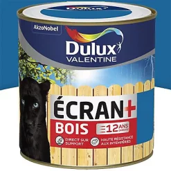 Castorama Peinture Bois Extérieur Ecran+ Bois Dulux Valentine Satin Bleu Breton 0,5L