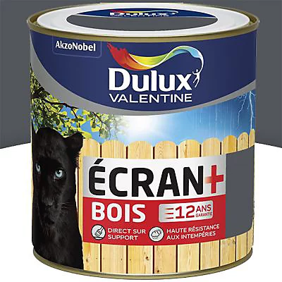 Castorama Peinture Bois Extérieur Ecran+ Bois Dulux Valentine Satin Gris Foncé RAL 7015 0,5L 3 Castorama Peinture Bois Extérieur Ecran+ Bois Dulux Valentine Satin Gris Foncé RAL 7015 0,5L