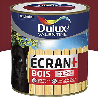 Castorama Peinture Bois Extérieur Ecran+ Bois Dulux Valentine Satin Rouge Basque RAL 3004 0,5L 3 Castorama Peinture Bois Extérieur Ecran+ Bois Dulux Valentine Satin Rouge Basque RAL 3004 0,5L