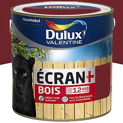 Castorama Peinture Bois Extérieur Ecran+ Bois Dulux Valentine Satin Rouge Basque RAL 3004 2L 3 Castorama Peinture Bois Extérieur Ecran+ Bois Dulux Valentine Satin Rouge Basque RAL 3004 2L