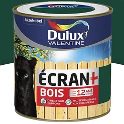 Castorama Peinture Bois Extérieur Ecran+ Bois Dulux Valentine Satin Vert Basque RAL 6005 0,5L