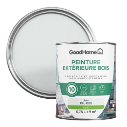 Castorama Peinture Bois Extérieur GoodHome Blanc Satin 0.75L