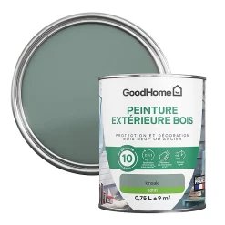 Castorama Peinture Bois Extérieur GoodHome Kinsale Vert Satin 0.75L