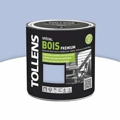 Castorama Peinture Bois Extérieur Premium Bleu Lavande Satin Tollens 2L