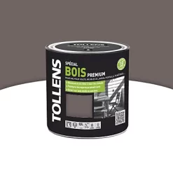 Castorama Peinture Bois Extérieur Premium Brun Chocolat Satin Tollens 0,5L