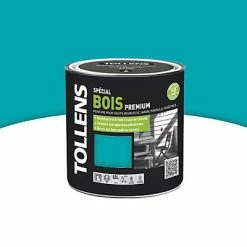 Castorama Peinture Bois Extérieur Premium Mer Azur Satin Tollens 2L