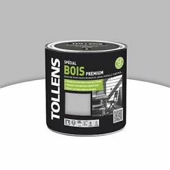 Castorama Peinture Bois Extérieur Premium Platine Satin Tollens 0,5L