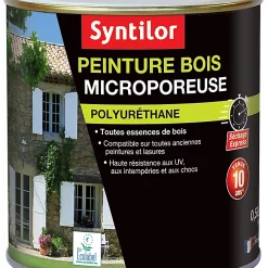 Castorama Peinture Bois Microporeuse Intérieur Extérieur Blanc Cassé Syntilor 0,5L
