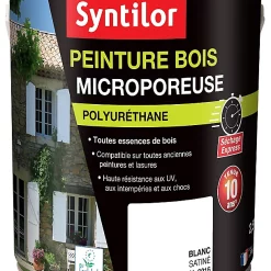 Castorama Peinture Bois Microporeuse Intérieur Extérieur Blanc Syntilor 2,5L
