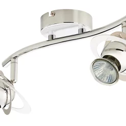 Castorama Réglette 2 Spots Astraea Métal Chrome GU10 2x35 W