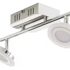 Castorama Réglette 2 Spots Harpies Métal/verre Chrome LED 2x5,5 W -Castorama reglette 2 spots harpies metal verre chrome led 2x5 5 w3663602804185 01c