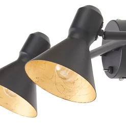 Castorama Réglette 2 Spots Kedros Métal Noir/or E14 2x40 W