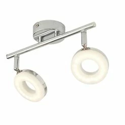 Castorama Réglette 2 Spots LED Colours Muesis Chrome 2 X 3,5W