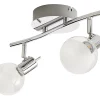 Castorama Réglette 2 Spots Panacea Métal/verre Chrome LED 2x5 W -Castorama reglette 2 spots panacea metal verre chrome led 2x5 w3663602803997 01c