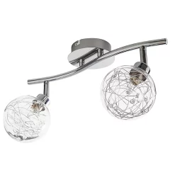 Castorama Réglette 2 Spots Paralia Métal/verre Chrome G9 2x25 W