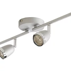 Castorama Réglette 4 Spots Apheliotes Métal Argent GU10 4x35 W