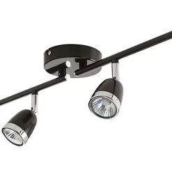 Castorama Réglette 4 Spots Apheliotes Métal Noir GU10 4x35 W