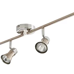 Castorama Réglette 4 Spots Aphroditus Métal Chrome Brossé GU10 4x50 W